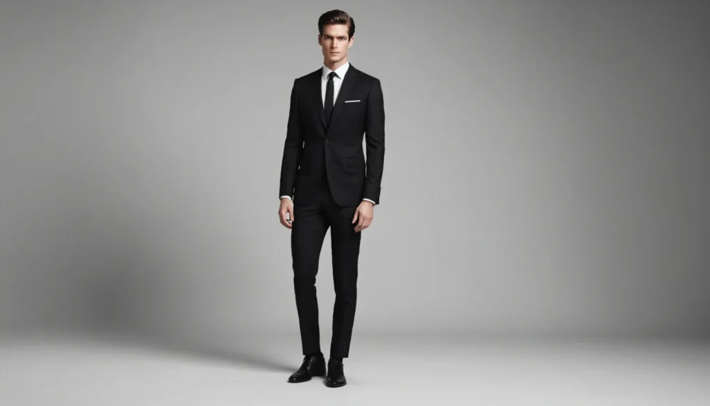 total look noir homme